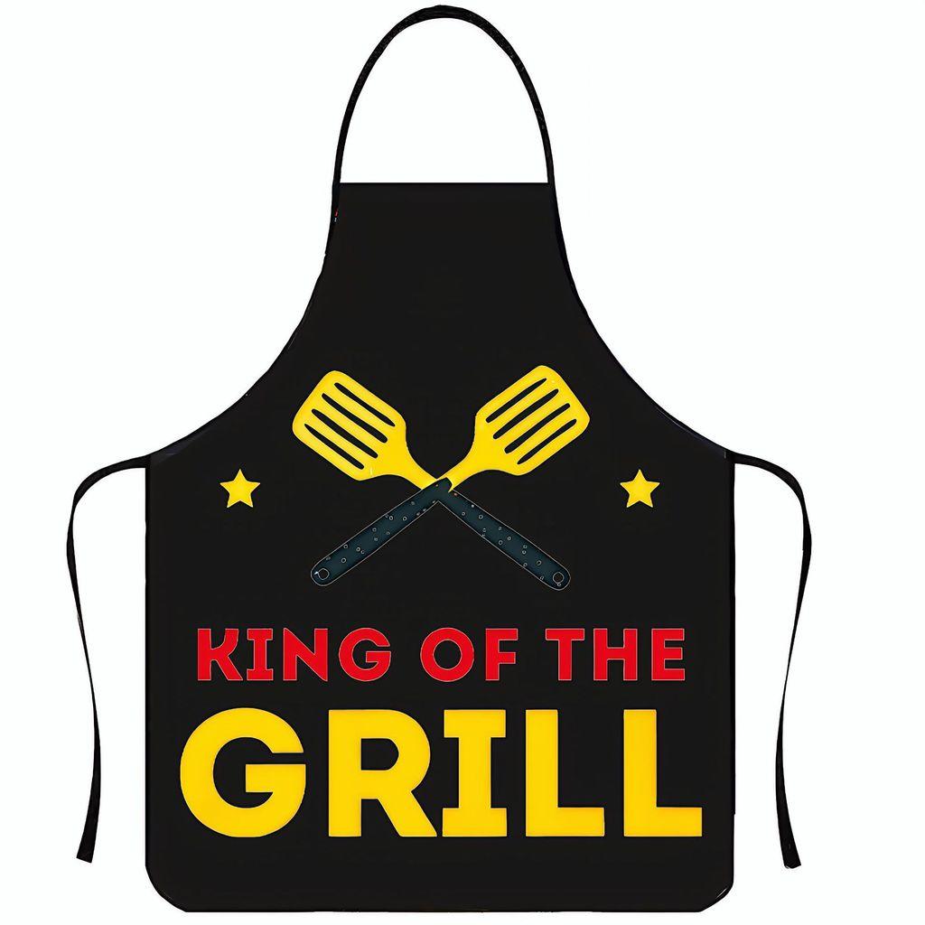 Nosleeve Waterproof Apron For Kitchen And Grilling With Colorful Abstract Design