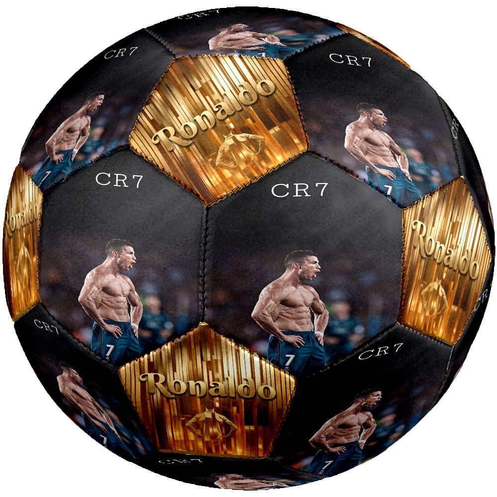 Ronaldo's Cr7 Football Legend Soccer Ball Size 5 Football Machine Sewn Indoor/Outdoor Universal Football Soccer Accessory