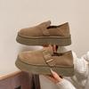 Populära höjande Birken-damskor med tjock sula damskor 2025 nya vår och höst mångsidiga avslappnade tidig vår liten man