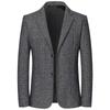 Spring Autumn Men's Plaid Blazers Smart Casual Formal Suits Jackets Coat Men Fashion Slim Fit Turn Down Collar Blazers Outerwear