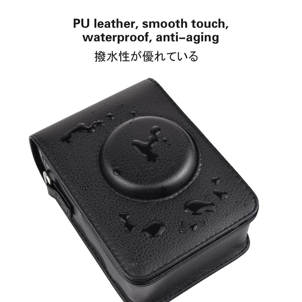 Kinokoo Instax Mini Evo Case, Instax Mini Evo Camera Case with Shoulder Strap, Waterproof and Dustproof Full Protection PU Leather