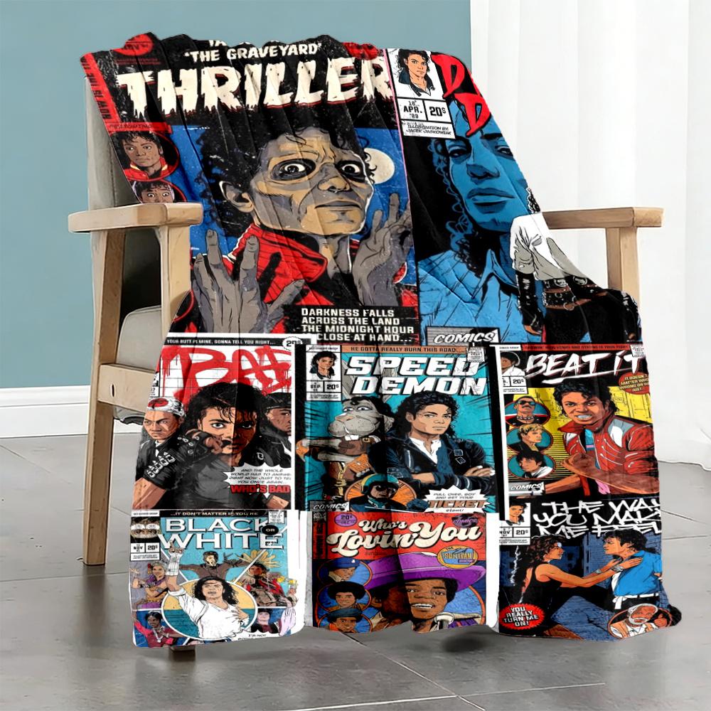Michael Jackson Blanket Durable Comfort Great For Sofa Livingroom Office Allseason Use Stylish Decor Perfect Gift For Relatives And Friends