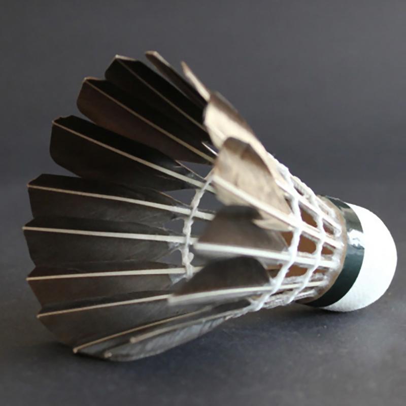 3/6/12 buc. Volan profesionist de badminton, pene de gâscă neagră, volan de badminton, antrenament sportiv, minge de badminton