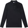 New FILA FW24 Polo Shirt Men's Jet Black F11M443207F-BK