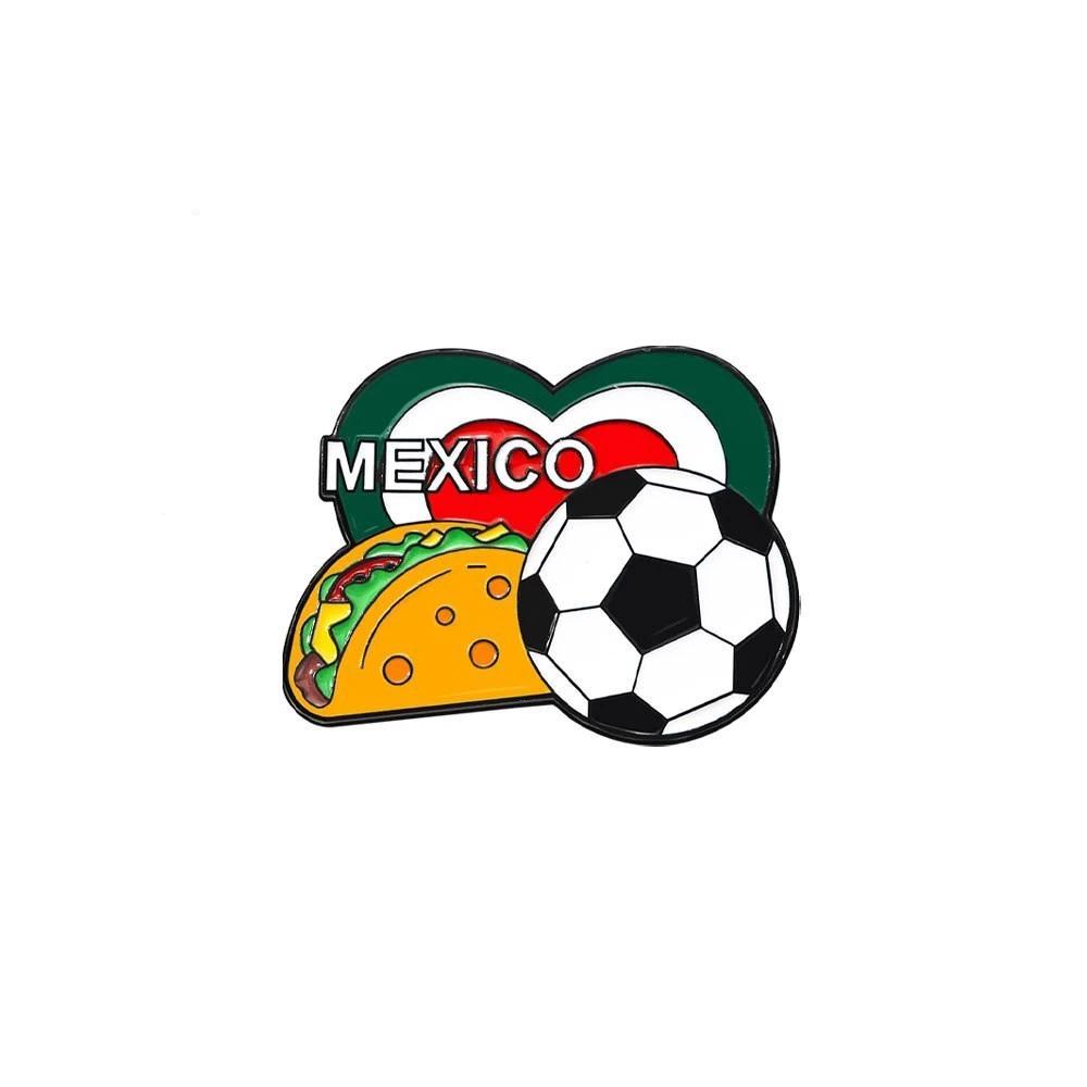 Waterproof Soccer Enamel Pin Badges, Cute Cartoon Football Brooches for Clothing Accessories