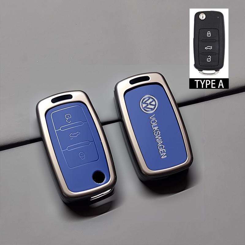 Compatible with Volkswagen Lavida, Lingdu, T-Roc, Touran, Tiguan L Key Case and Keyring.