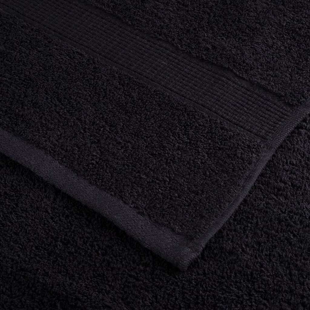 SOLUND Guest Towel 10 Pcs Black 15 X 21 Cm 550 Gsm