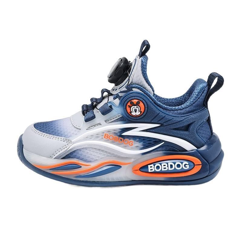 Bobdog Children's Shoes Boys's 2026 New Breathable Mesh Running Middle Older Sneakers