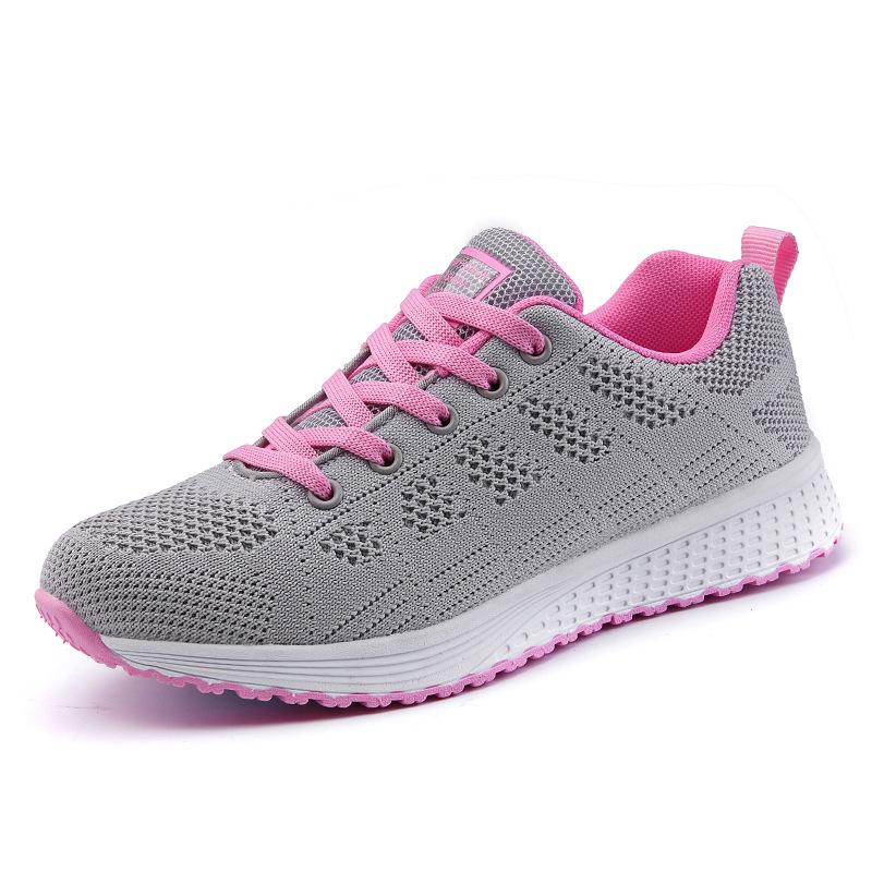 Fashion New Spring Flying Woven Shoes Korean Casual Student Versatile Lace-Up Mesh Women's Shoes Forrest Gump Shoes For Women Fashion