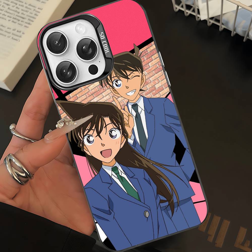 Japan D-Detective Conan Colorful Phone Case For IPhone 17 16 15 14 13 12 11 Pro Max Plus Matte Cover