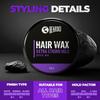 Beardo Xxtra Strong Hold Hair Wax 100 G x Pack Of 2 Crystal Styling Wax For Men Glossy Finish Shine All Day Hair Control