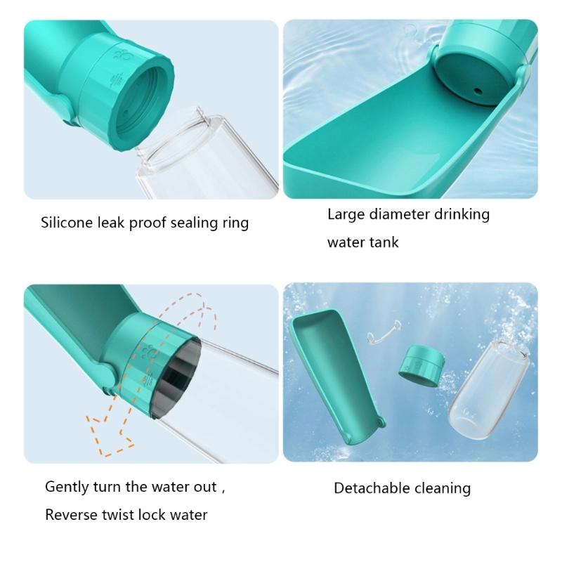 Foldable Dog Water Dispenser Pet Drinking Bottle Outdoor Travel Water Bottle Large Capacity Dog Hiking Camping Water Cup