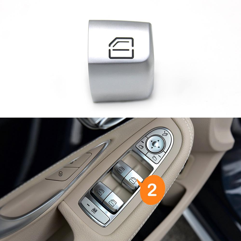 W205 W253 W213 W293 W222 Car Master Passenger Door Window Switch Button Cover Cap Replacement For Mercedes Benz C E GLC S Class Power Window 7