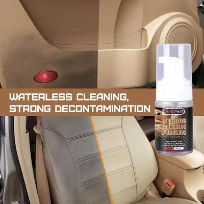 Q19 Car Interior Cleaning Foam Agent Remove The Interior Stains Car Seat Leather Carpet Plastic Cleaning Strong Decontamination