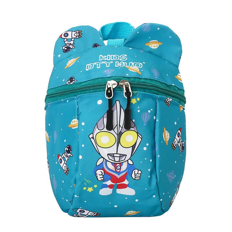 Cute Cartoon Nylon Backpack For Kids Lightweight And Ergonomic Design Perfect For School зелёный