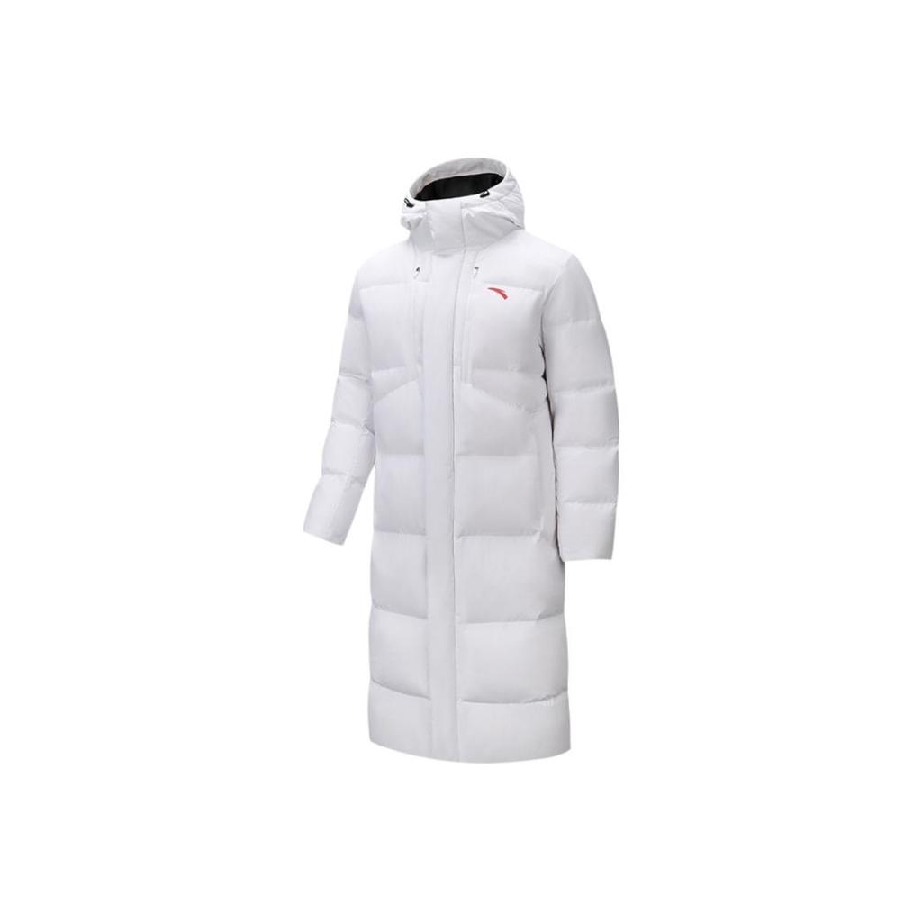 Anta Training Series Hooded Solid Color Zipper Comfortable Versatile Warm Down Jacket Unisex Outerwear 952617903-1