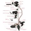 12V/48V Brushless Marine Electric Thrusters Rubber Boat Motor Propeller Suspension Plastic Outboard Machine Black