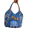 Ethnic Style Women's Lightweight Crossbody Tote - Casual Cloth Handbag