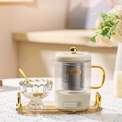 Household Electric Kettle Multifunctional Health Pot 600ML Portable Glass Water Boiler Office Flower Tea Dessert