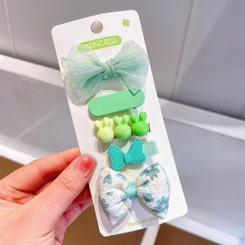 Children'S Hairpin Bag Cloth, Duck Bill Clip Cloth, Bow Root, Princess Hairpin, Cute Little Flower Girl Hair Accessories