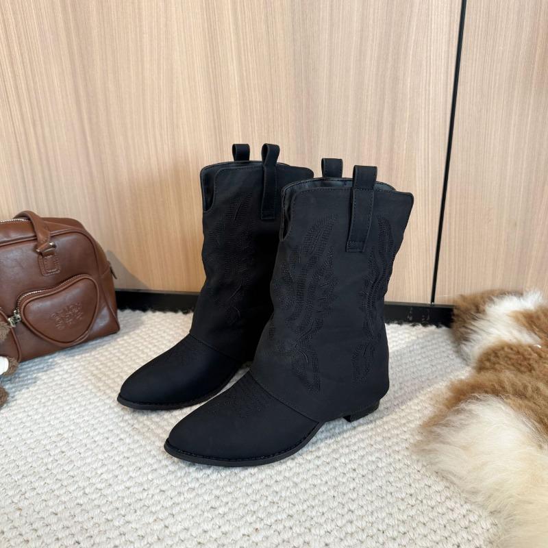 Fashion Hot Selling Pointed Toe Women Ankle Boots High Heels Shoes Autumn 2025 Designer Brand Boots Fashion Chunky Leather Boot