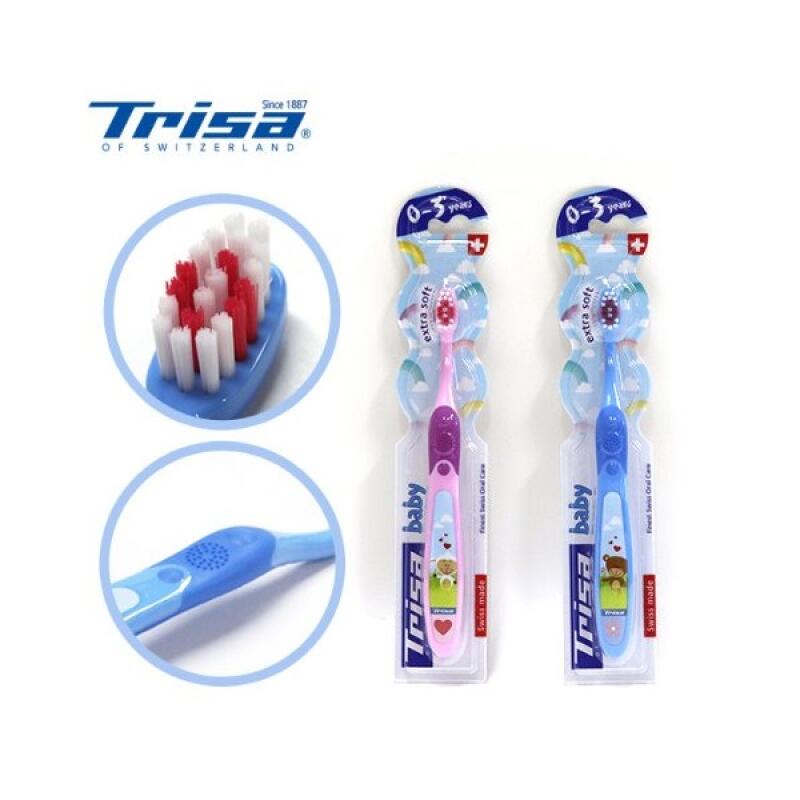 TRISA Baby Soft Bristle Toothbrush for Ages 0-3 4657