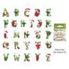 46/52pcs Merry Christmas Stickers Set Mini Letters Notes Sticker for DIY Decoration Album Diary Gift Seal