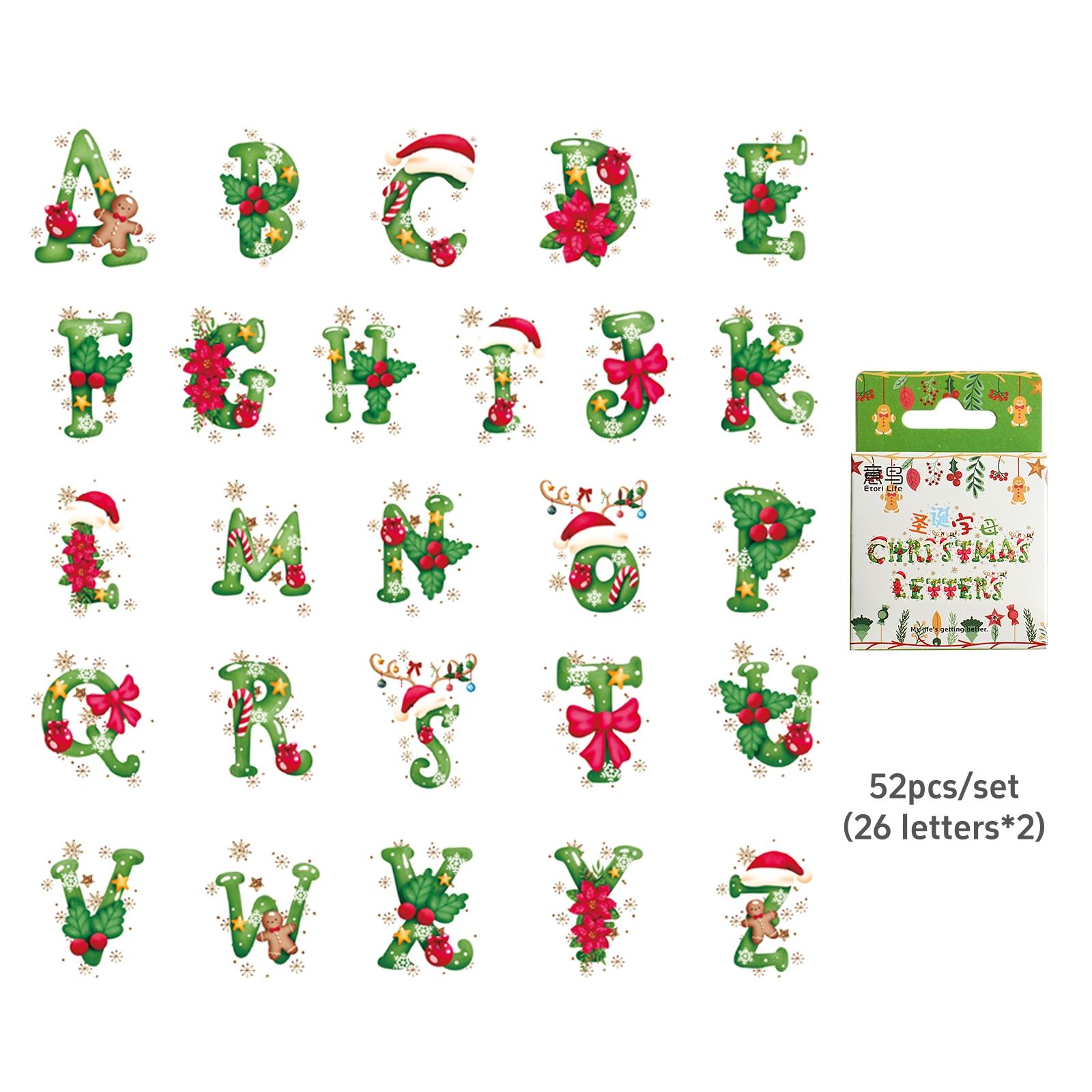 46/52 шт. Веселых рождественских наклеек — фото 15