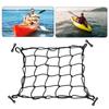 Rete portabagagli per ponte kayak 38x38cm Gancio a fibbia Rete portabagagli in nylon resistente Rete elastica Accessori marini