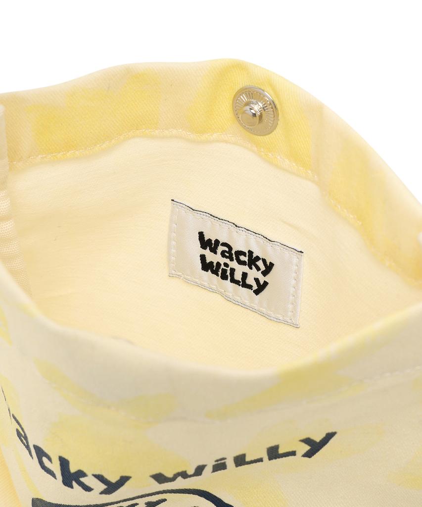 Wacky Willy Graphic Pattern Pouch Yellow