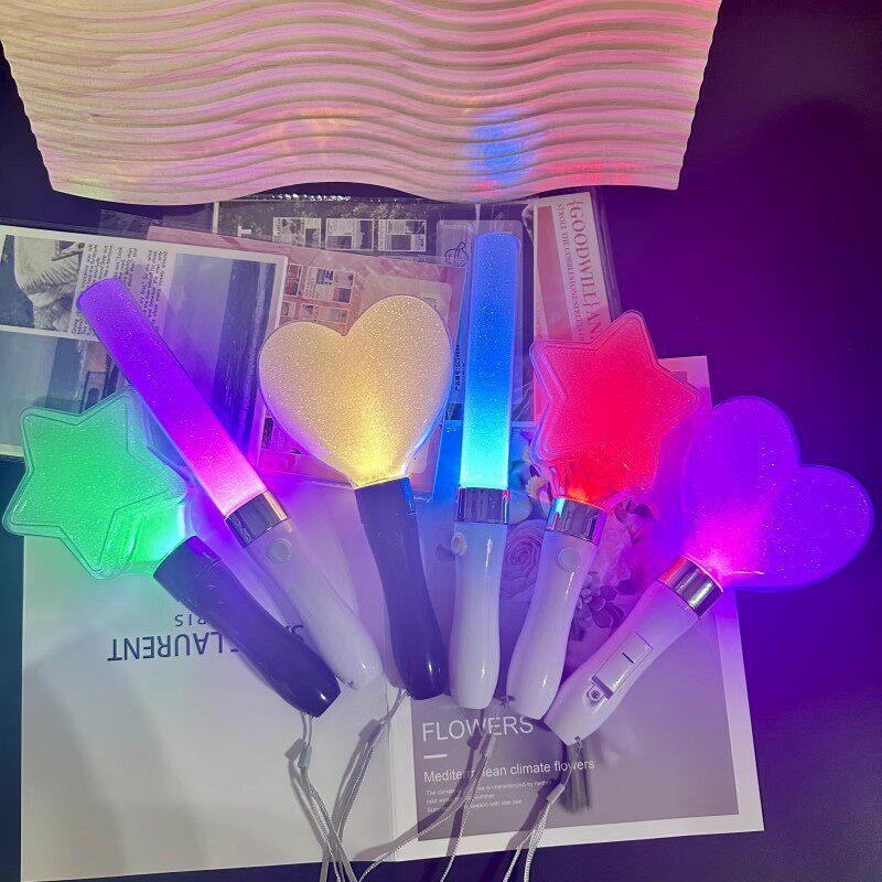 Star Heart Kpop Lightstick Kpop Glow Stick Mini Lightsticks Concert Light Stick Support Rods For Concerts Fans Gifts