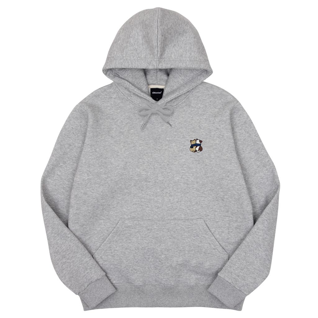 Cat Friends Embroidered Double-Sided Oversized Hoodie (Type A)