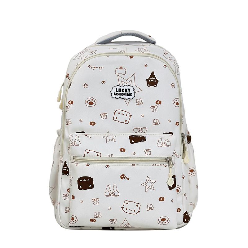 Schoolbag cute cartoon schoolbag junior high school girls high value ins large capacity simple lightweight backpack primary school backpack