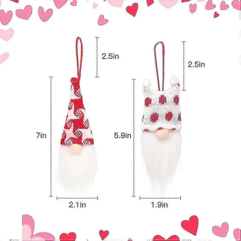 Gnome Dwarf Couple Pendants Swedish Handmade Plush Gnomes Elf Hanging Home Decorations 9 P TKL