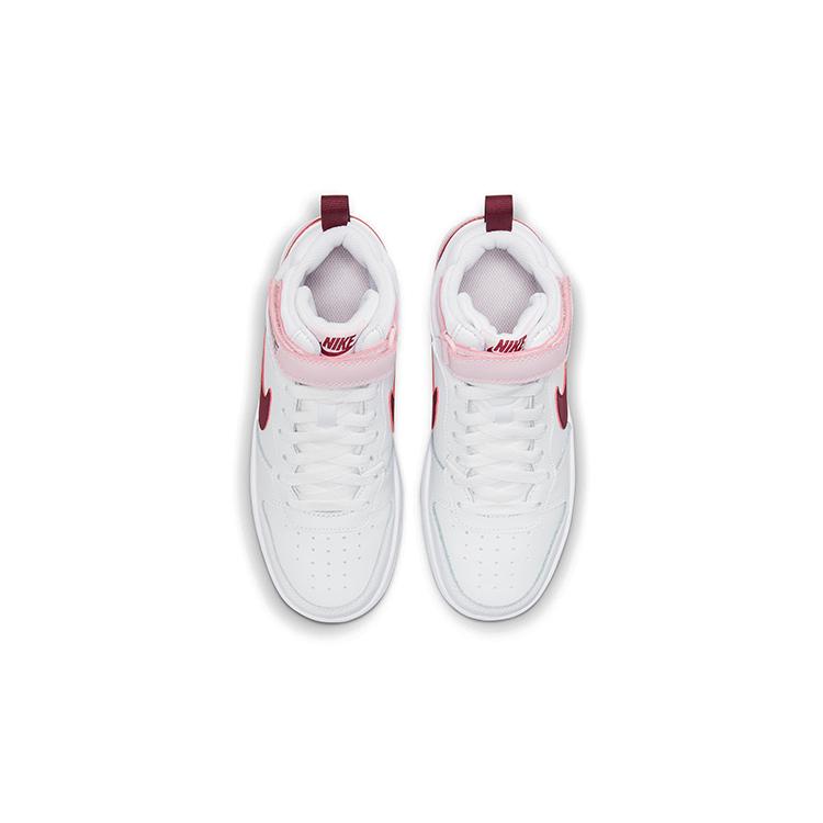 New Nike Court Borough Mid 2 White Pink Foam GS CD7782-104