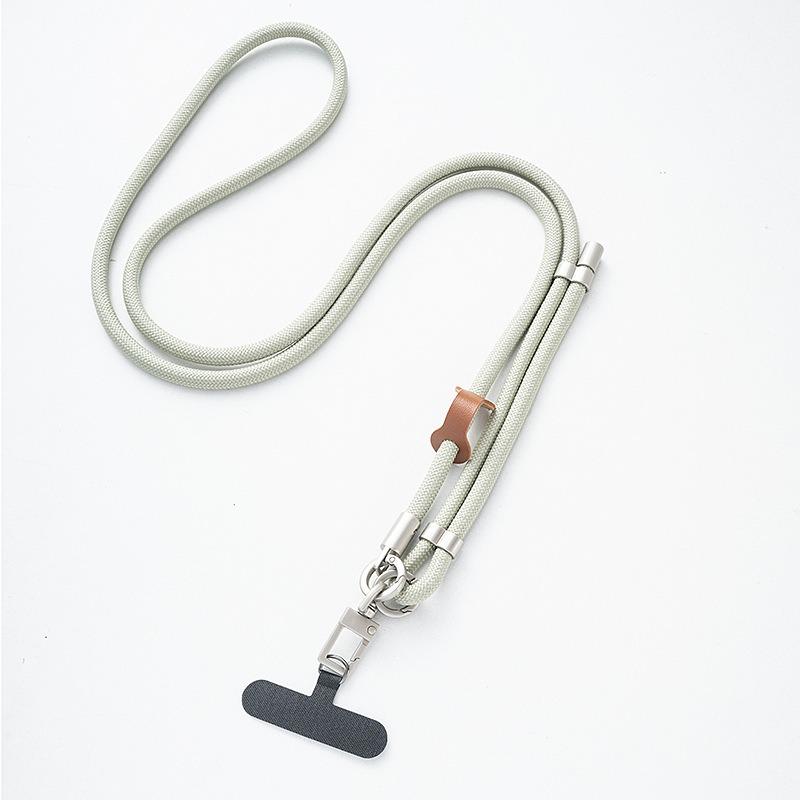 Adjustable Woven Crossbody Neck Phone Lanyard With Clip Pad