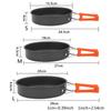Camping Frying Pan Portable Quick Heating Skillets Foldable Cookware Pot
