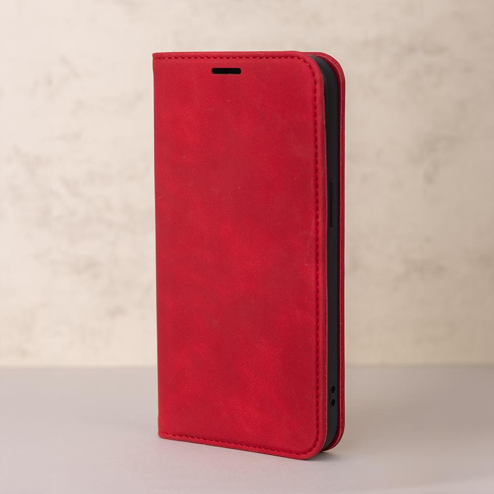 Etui Smart Suede Do Iphone 16 Pro 6,3" Czerwone