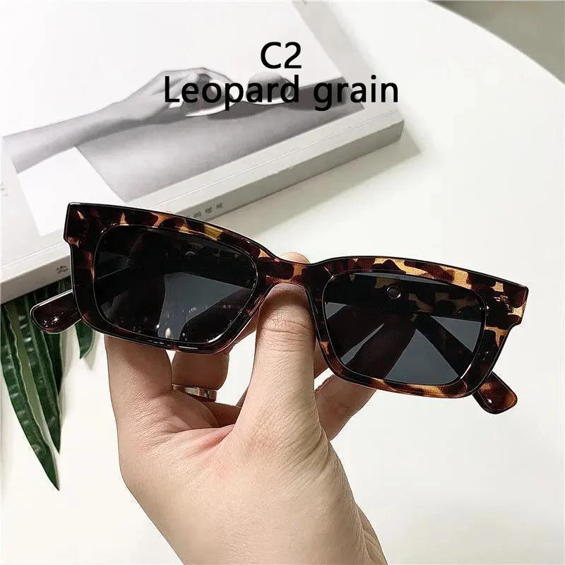 Small Rectangle Women Sun Glasses Brand Men Uv Shades Retro Square Black Sunglasses Luxury Glasses White Decoration Eyewear