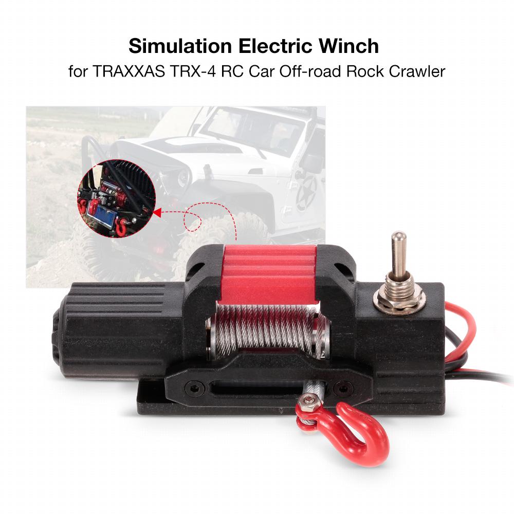 Cheap Simulation Electric Winch for TRAXXAS TRX4 RC Car Offroad Rock