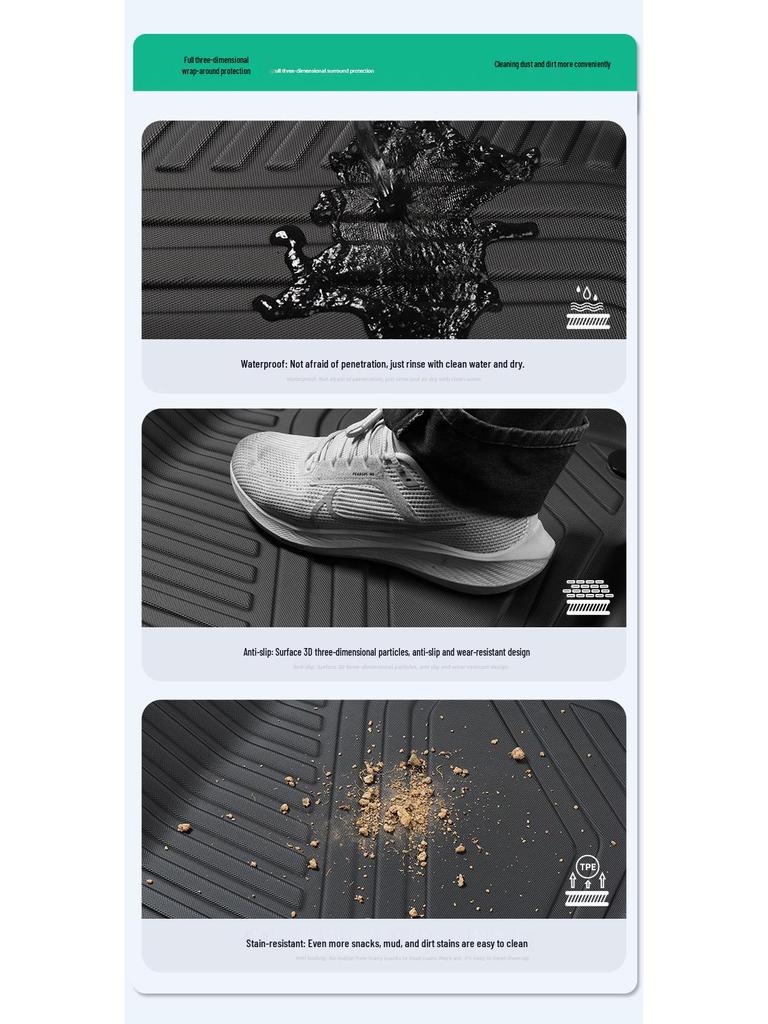 Eco-Friendly TPE Floor Mats & Trunk Mat for 2023 Toyota BZ3