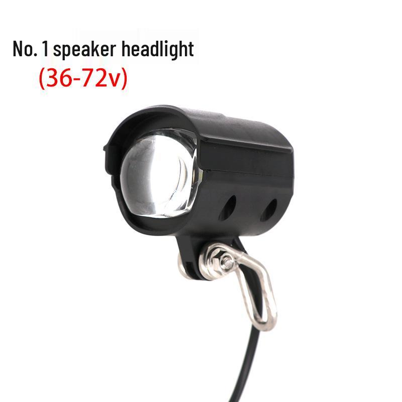 

12 Вт Сверхяркая фара для электромобиля с четырьмя светодиодами и встроенным клаксоном