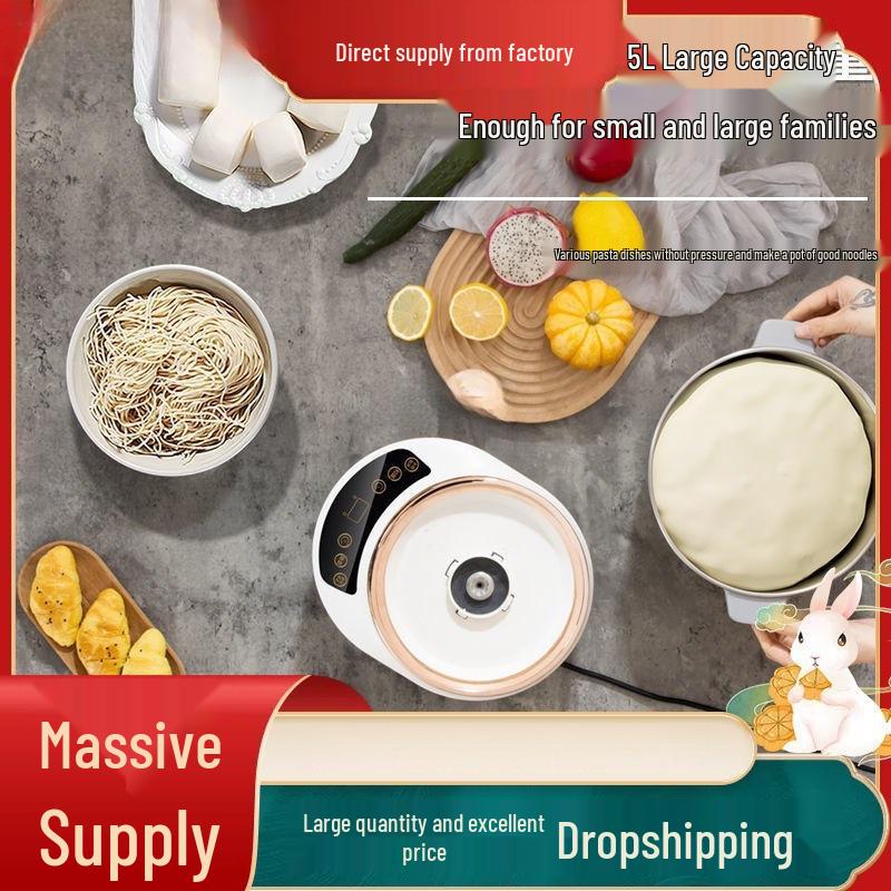 Fully Automatic Intelligent Dough Mixer: Compact German Household Kneading Machine with Constant Temperature Fermentation