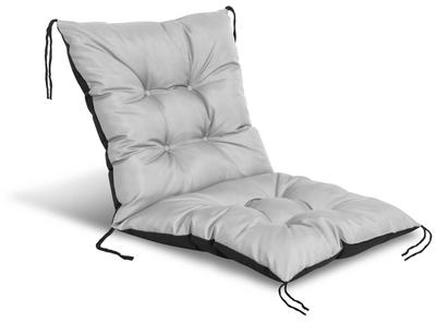 Garden Cushion 50x50x50 Cm for a Chair, Waterproof, Light Gray