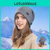 Winter Knit Beanie With Rolled Edge And Design For Casual And Sport Use