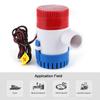 1100GPH 12V Submersible Bilge Pump Nonautomatic Marine Boat Water Pump