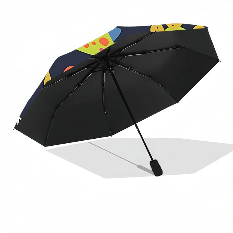1pc Dino Rawr Fashionable Automatic Opening/Closing Folding Umbrella with 8 Bones, Windproof Portable, Daily Use169