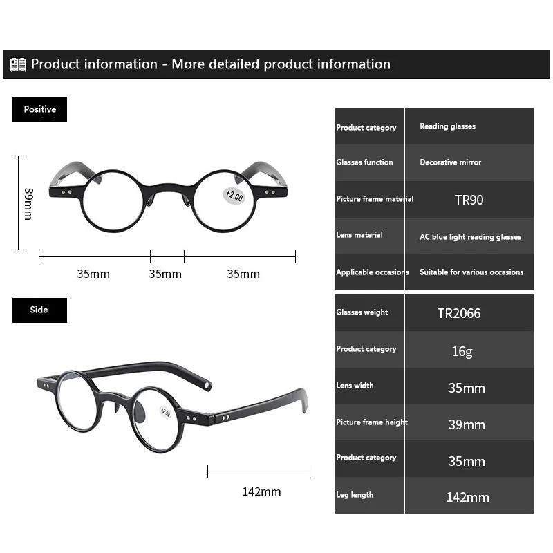 1.67 1.74 -8 To +8 Retro Leopard Asymmetrical Round&Square Reading Glasses Women&Men Presbyopia Glasses Hyperopia Eyeglasses For Elder