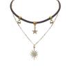 Maillard vintage stacked necklace female sweet cool babes wind collarbone chain bohemian accessories choker neck chain