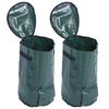 2PCS 15 Gallons Home Planting Bag Reusable Garden Lawn Patio Yard Waste Bags Laundry Container